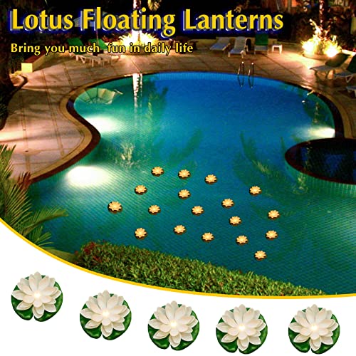 36 Pcs Floating Lotus LED Lights (36 Count)