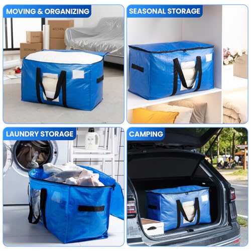 8 Pack Blue Extra Large Moving Bags (8 Count)