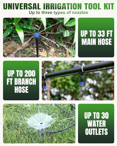 230FT Drip Irrigation System with 1