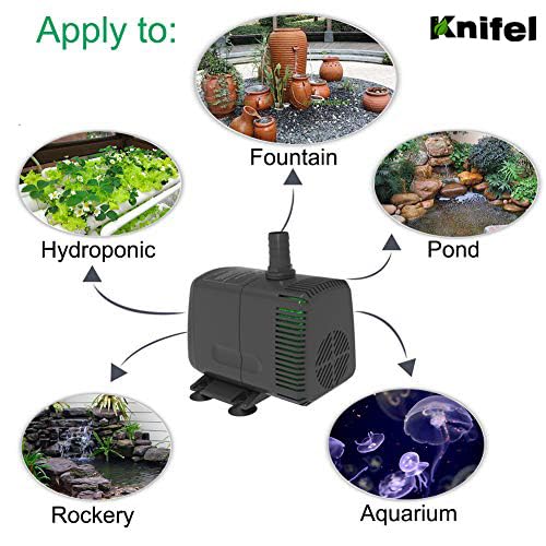 Submersible Water Pump 880GPH Pond Pump for Fountains