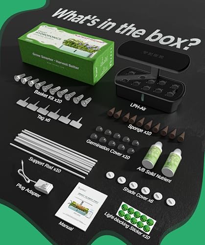 LPH-Air 10-Pod Hydroponics Growing System Indoor Garden Kit (10 Count)