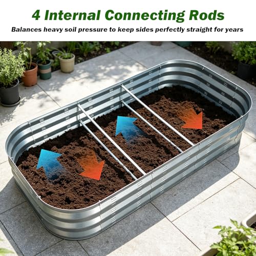 Galvanized Raised Garden Bed Kit