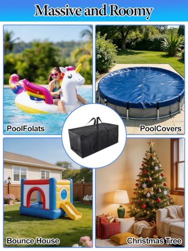 180 Gal Extra Large Pool Cover Storage Bag for Aboveground Pools (57''L x 29.5''H x 25''W)