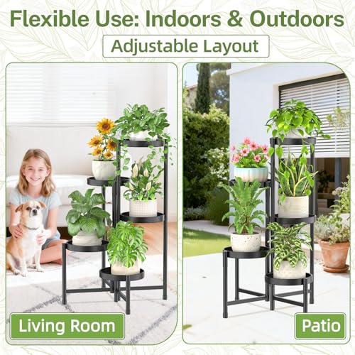 Plant Stand with Garden Tools Indoor Outdoor
