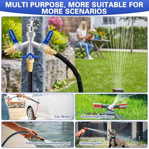 Garden Hose Splitter 3 Way (3WAY Hose Splitter-304 Stainless Steel)