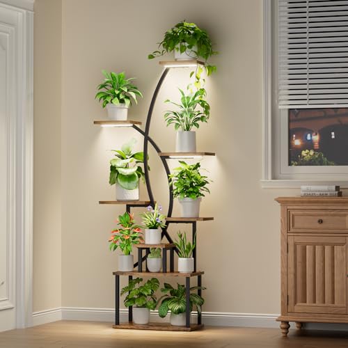 Plant Stand Indoor with Grow Lights