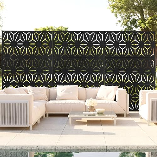 Metal Freestanding Outdoor Privacy Screen