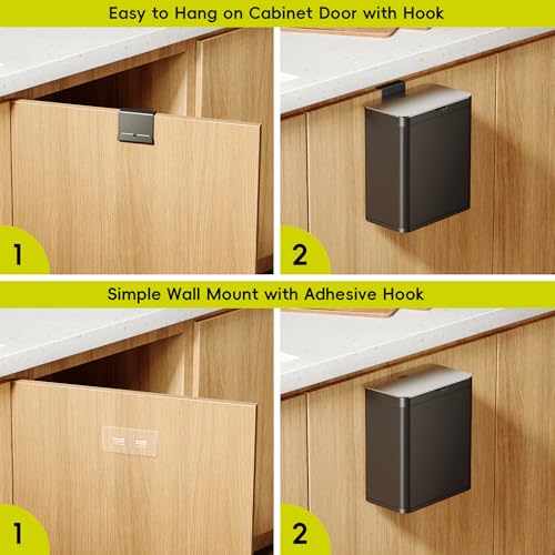 Kitchen Compost Bin (7L / Premium Space Black)