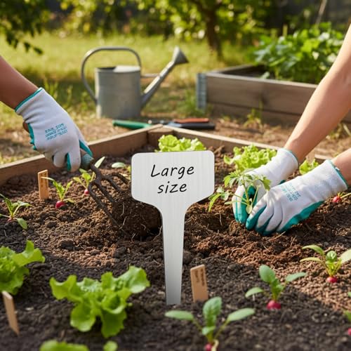 24 Pcs Metal Plant Labels (11 x 4 Inch)