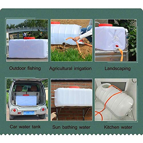 Water Tank Water Storage Containers for Emergency and Camping with Handle Outdoor Portable Food Grade Plastic Car Water Tank for Travel Outdoor (25L (150l)