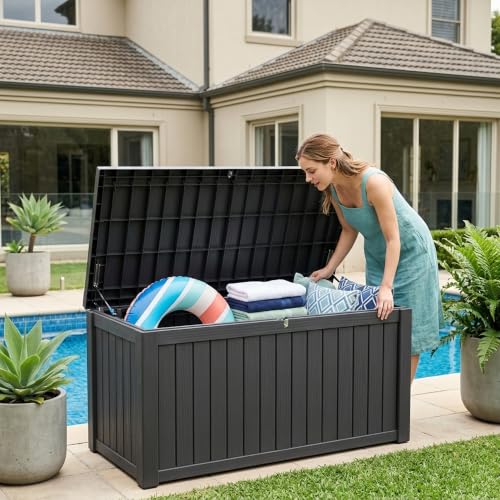 Outdoor Storage Box (Black / 180 Gallon 3.0)