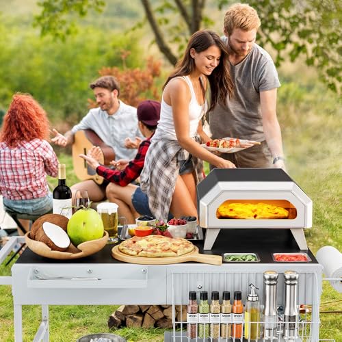 JY QAQA 54" Outdoor Pizza Oven Cart