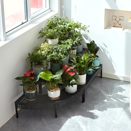 3 Tier Metal Plant Stand (3 Count)