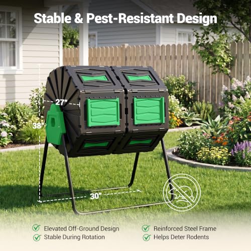 Composter Tumbler Outdoor (Green)