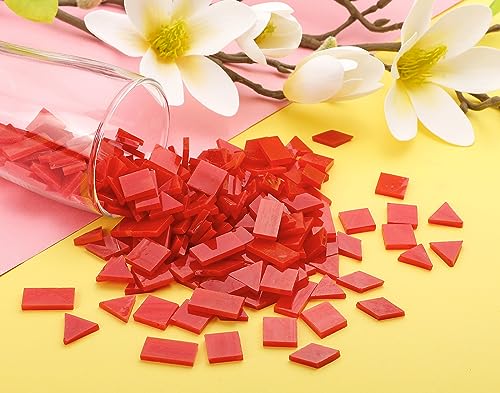 200 Pieces Glass Mosaic Tiles for Crafts (8 Ounce)