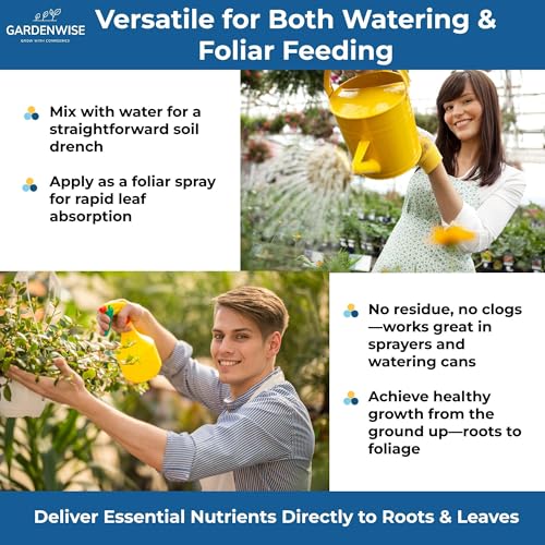 20-20-20 Water-Soluble Fertilizer – Powder for Liquid Plant Food for Indoor & Outdoor Plants, Orchids, Vegetables, Lawns, Flowers – 20 20 20 Fertilizer (8 oz) (8 Ounce)