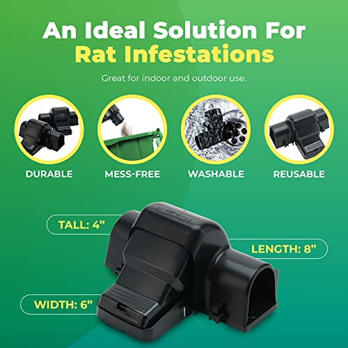 Rat Traps Indoor and Outdoor (2 Count)