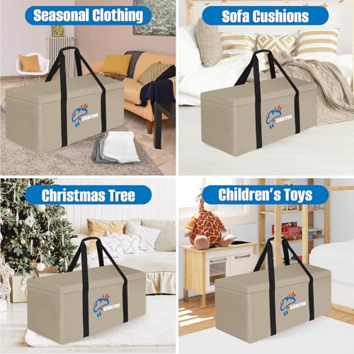 69in Outdoor Cushion Storage Bag (Khaki / 69x29.5x21.6in)
