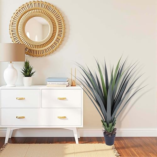 44inch Artificial Agave Plant Potted Plants Fake Agave Plant for Home Office Garden Indoor Outdoor Decoration