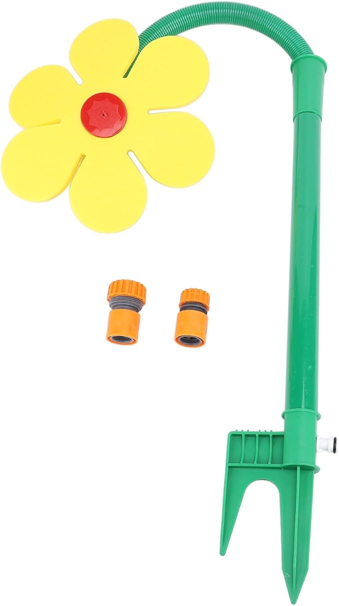 Crazy Daisy Sprinkler, Crazy Dancing Flower Water Sprinkler, Funny Sun Flower Dancing Daisy Lawn Sprinkler, for Yard Watering Dogs Kids Playing, Garden Sprinklers
