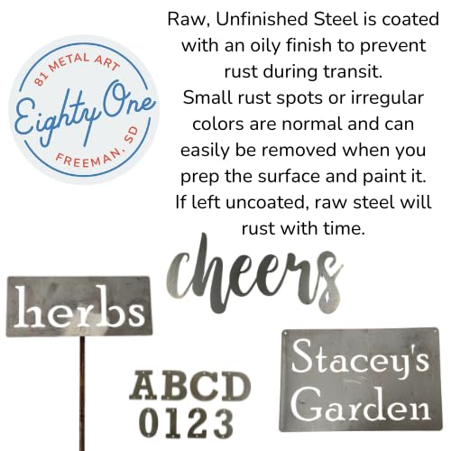 Classic Metal Garden Markers 19 Inches Tall