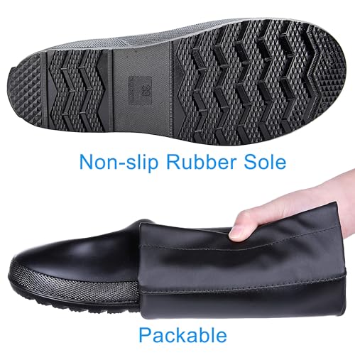 Women's Packable Tall Rain Boots Ultra Lightweight Garden Boots