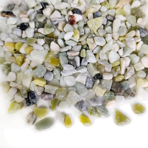 1.1 LB Natural Small Jade Gravels Mini River Rocks