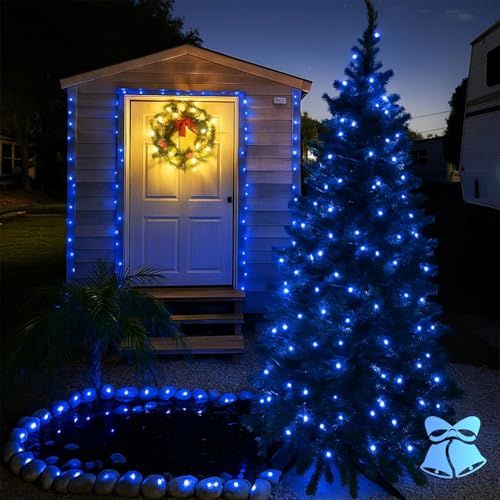 Solar Fairy Lights (Blue / 2 Pack-400LED)