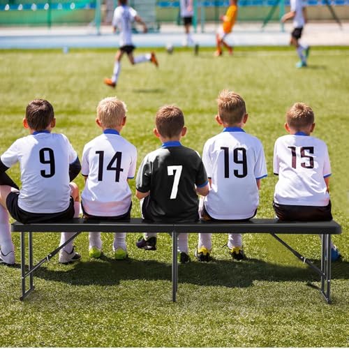 Plastic Folding Bench (8 feet / Black)