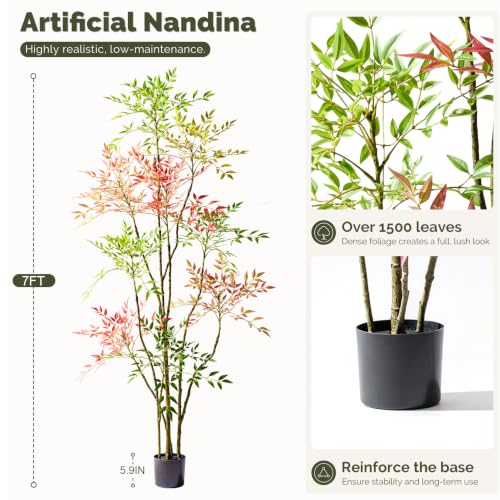7.2ft Artificial Nandina Tree