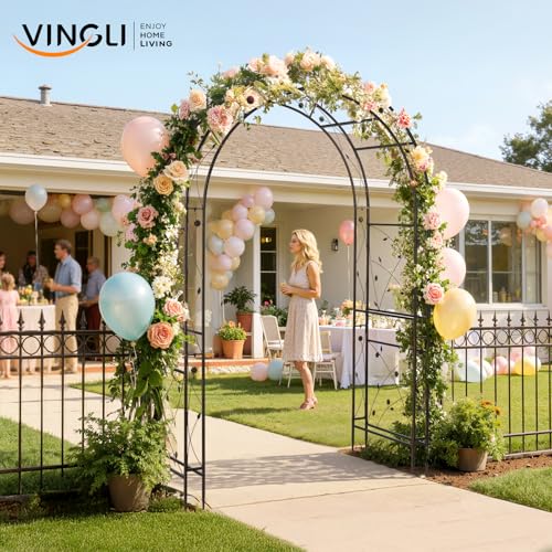Garden Arbor Arch for Wedding Ceremony Party (Arch Top, Bronze)