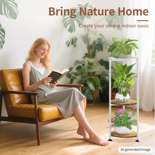 Plant Stand Tall Flower Holder for Indoor Corner