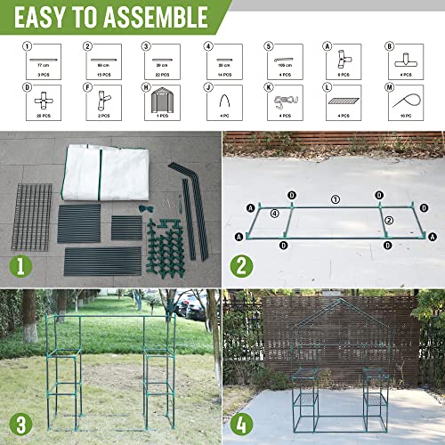 Greenhouse 56"X 28" X 77" Portable Small Greenhouses for Outdoors & Indoors