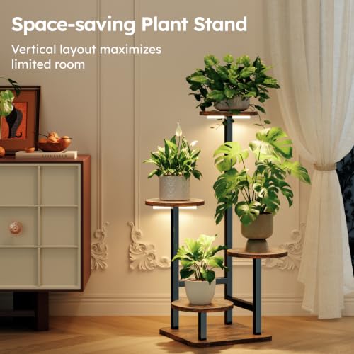 Plant Stand Indoor with Grow Light