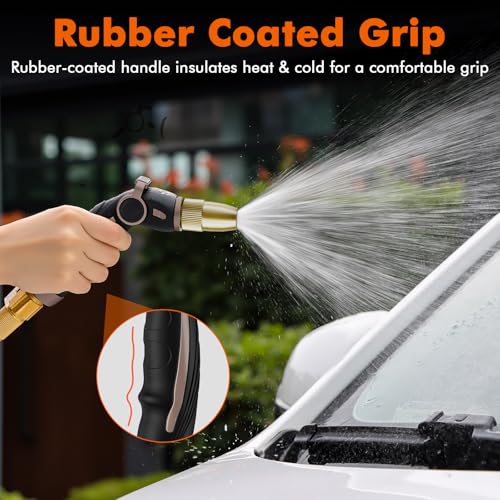 Garden Hose Nozzle (Oil Rubbed Bronze / 4 Watering Patterns)