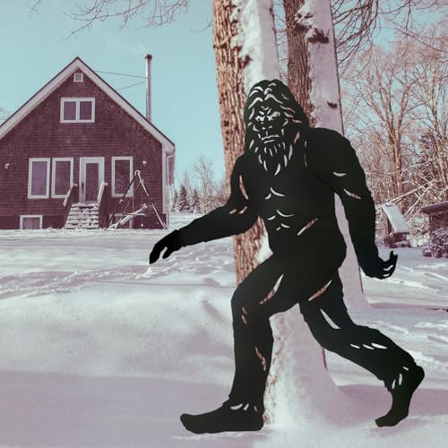 7.4ft Bigfoot Metal Outdoor Decor Big Foot Sasquatch Gifts for Men Dad Women Bigfoot Silhouette Statues for Outside (7.4ft Bigfoot)