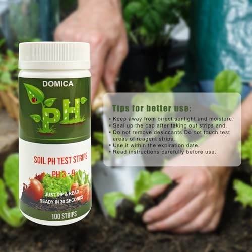 100 Soil pH Test Strips (100 Count)