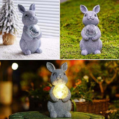Solar Bunny Statue