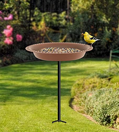28 inch Lightweight Birdbaths Antique Decoration Detachable Birdfeeder & Bird Bath for Outdoor Garden