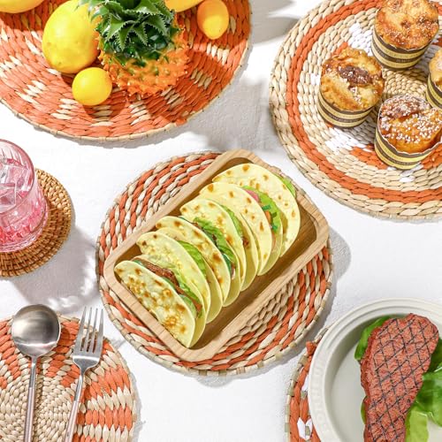 11 Pcs Boho Wall Basket Decor Woven Wall Hanging Art (11 Count)
