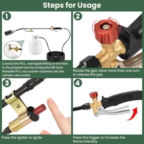 NEW Propane Torch Weed Burner Kit
