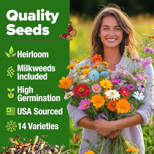 Monarch Butterfly Wildflower Mix Seeds