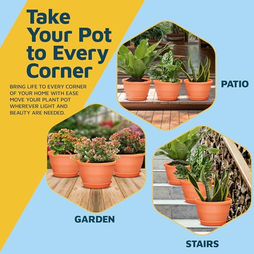 10 Inch Whiskey Barrel Planters Outdoor Pack of 25 (25 Count)