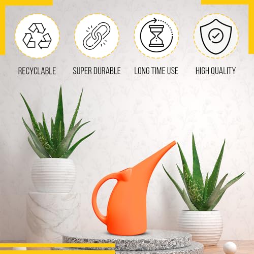 1 2 Gallon Watering Can (Orange / 1 Pack)