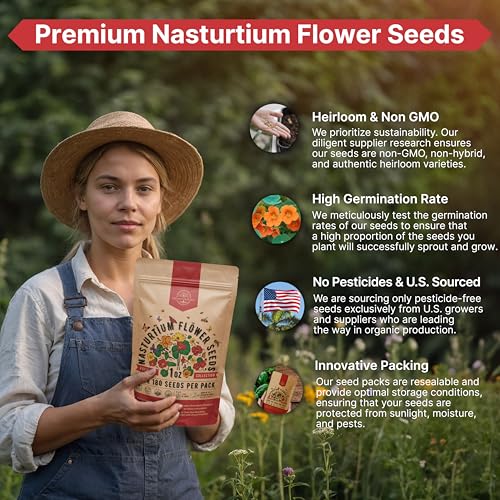 Nasturtium Seeds Pack 1 oz