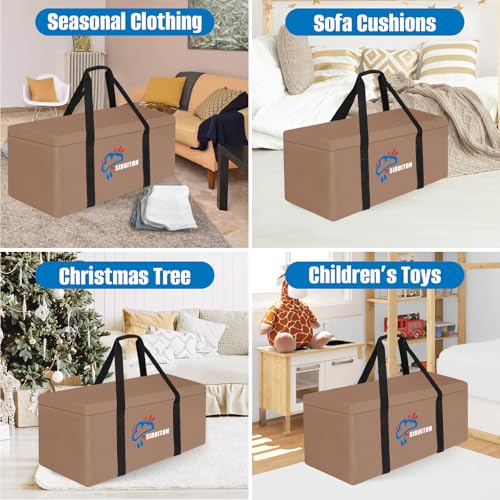 69in Outdoor Cushion Storage Bag (Brown / 69x29.5x21.6in)