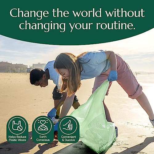 Compostable* Waste Bags with Drawstring (25 Count)