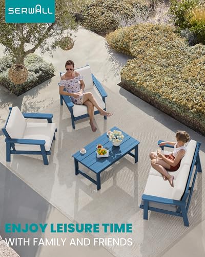 HDPE Outdoor Furniture Set 4 (4 Count)
