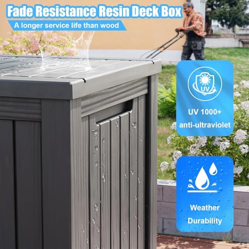 Outdoor Storage Box (Grey / 200 Gallon)