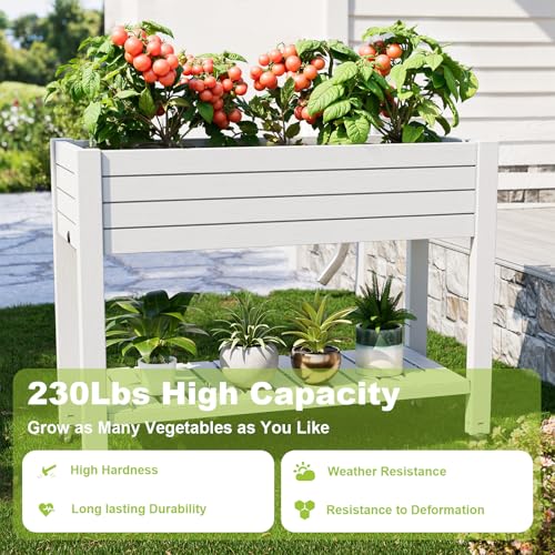 Elevated Raised Garden Bed with Wheels